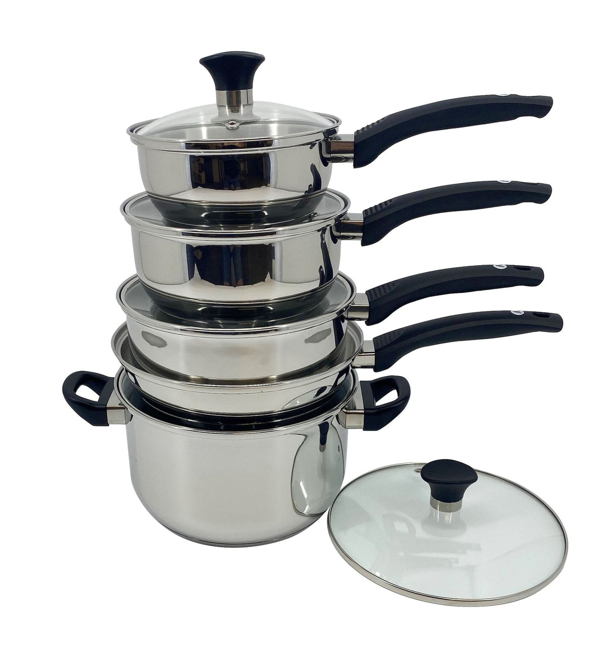 Cookware Sets, 10-pc, Stainless Steel - Item 0008288 B2