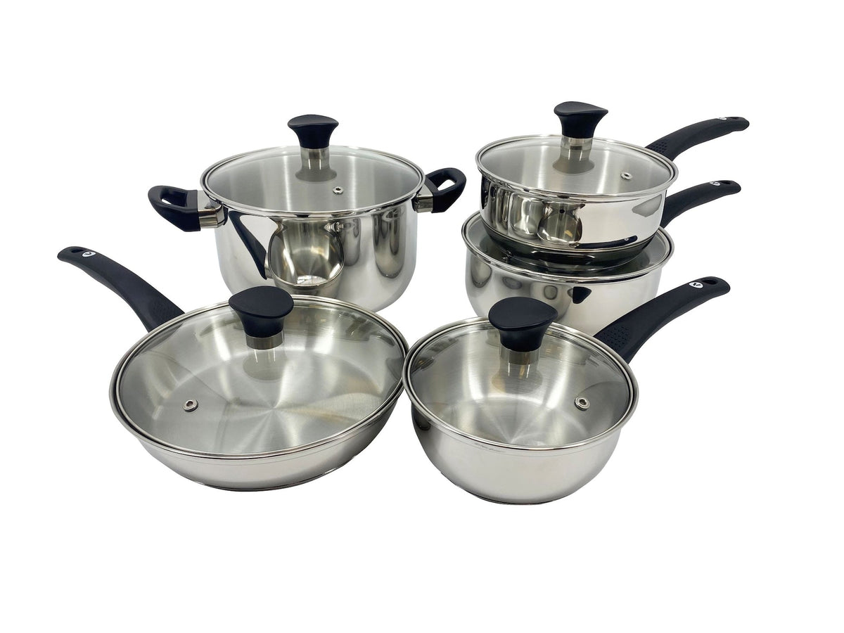 Cookware Sets, 10-pc, Stainless Steel - Item 0008288 B2