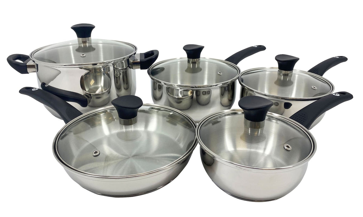 Cookware Sets, 10-pc, Stainless Steel - Item 0008288 B2