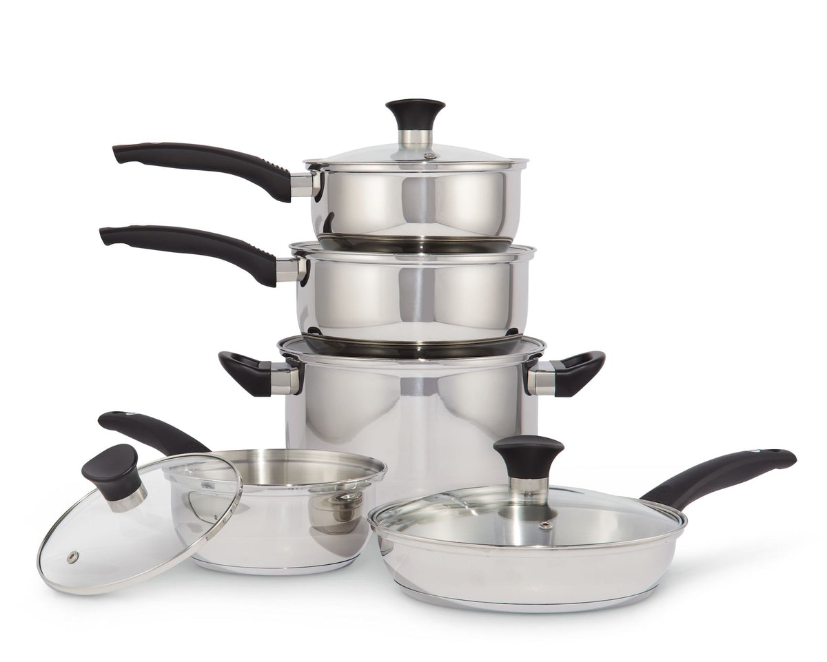 Cookware Sets, 10-pc, Stainless Steel - Item 0008288 B2