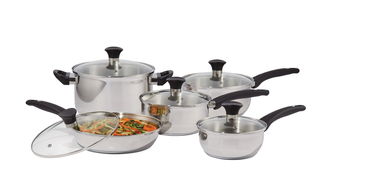 Cookware Sets, 10-pc, Stainless Steel - Item 0008288 B2