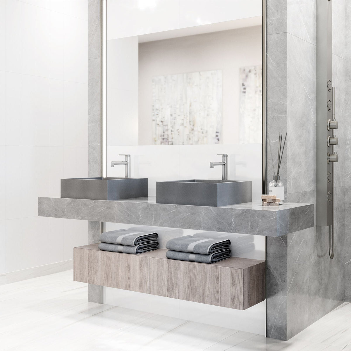 Bathroom Sinks, 15x15, Grey - Item 0002101 A2