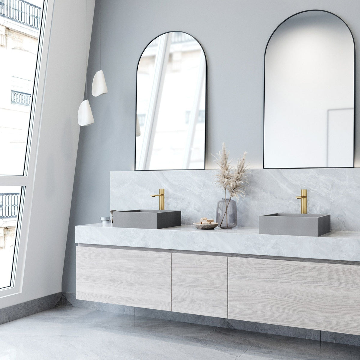 Bathroom Sinks, 15x15, Grey - Item 0002101 A2