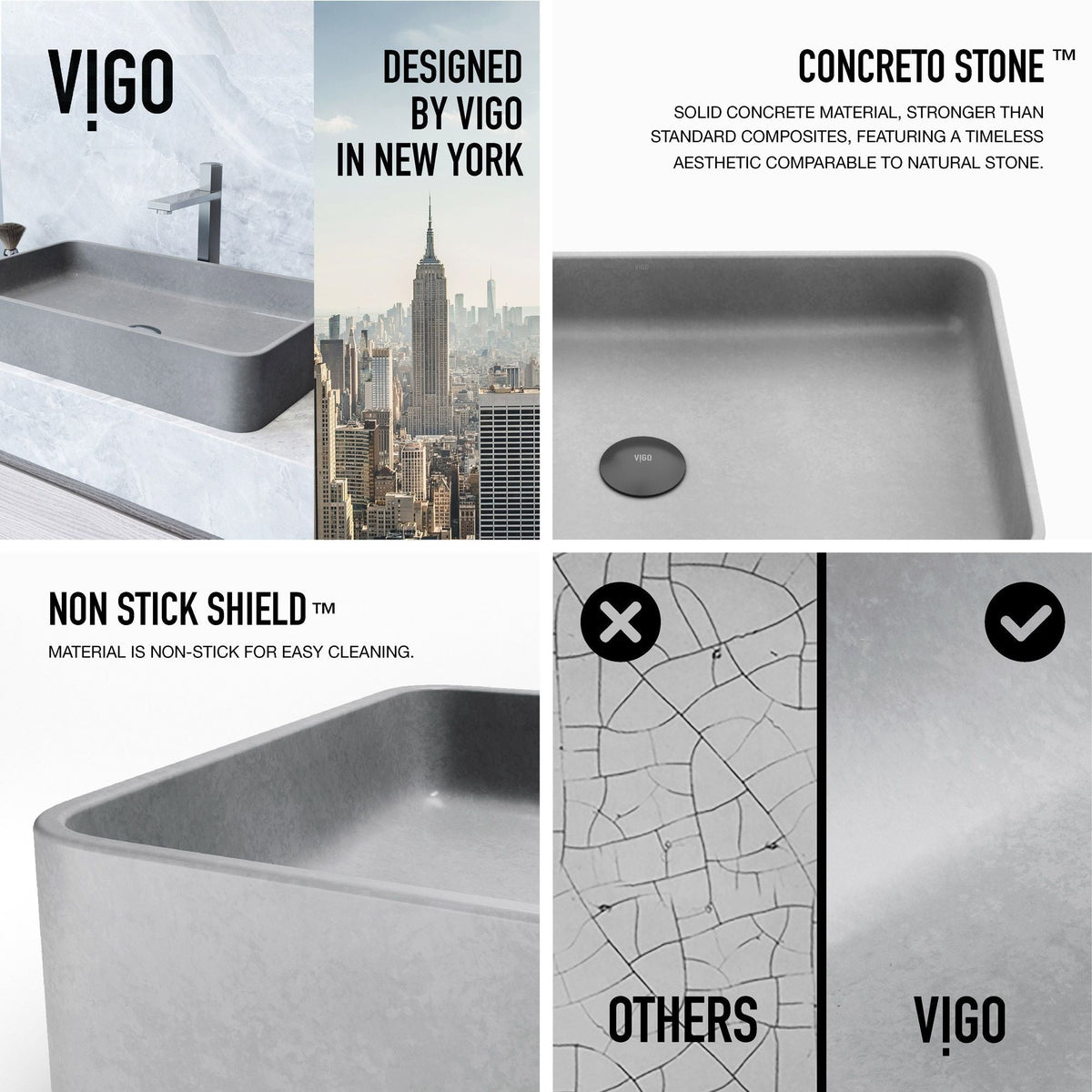 Bathroom Sinks, 23x14, Grey - Item 0002092 M9
