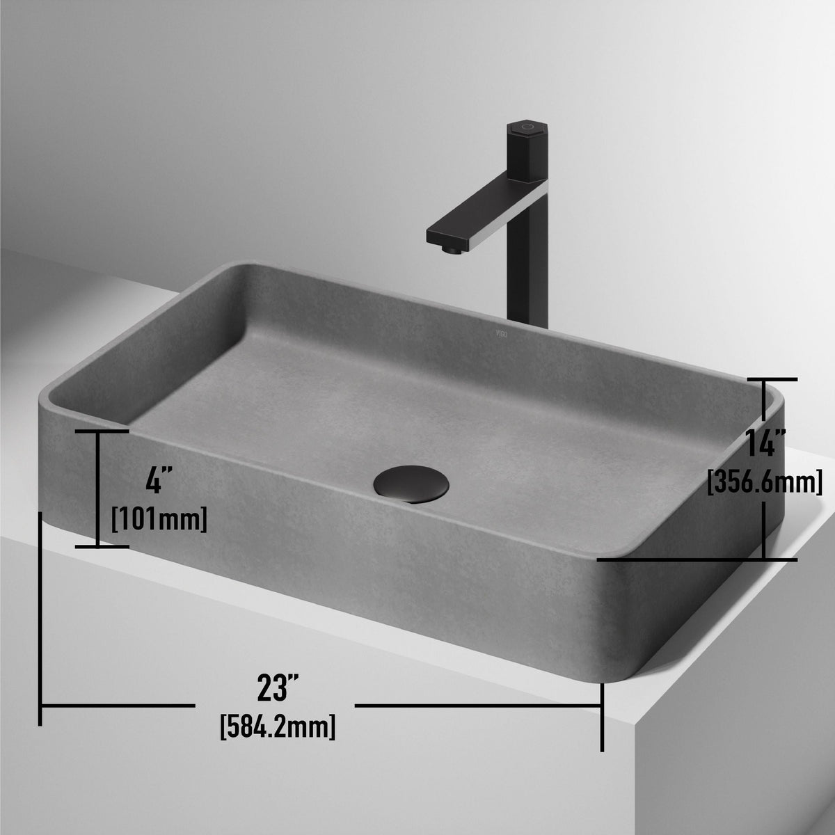 Bathroom Sinks, 23x14, Grey - Item 0002092 M9