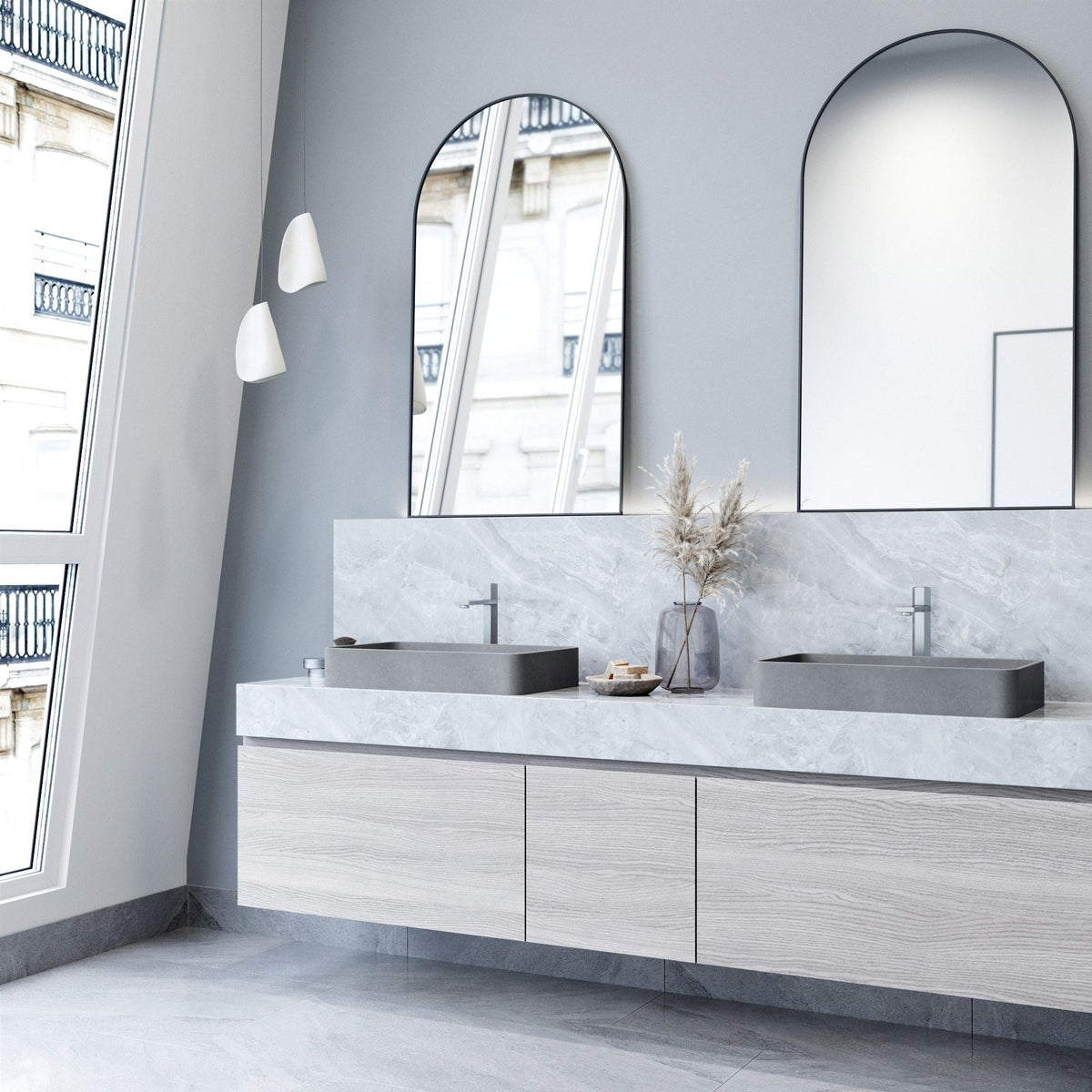 Bathroom Sinks, 23x14, Grey - Item 0002092 M9