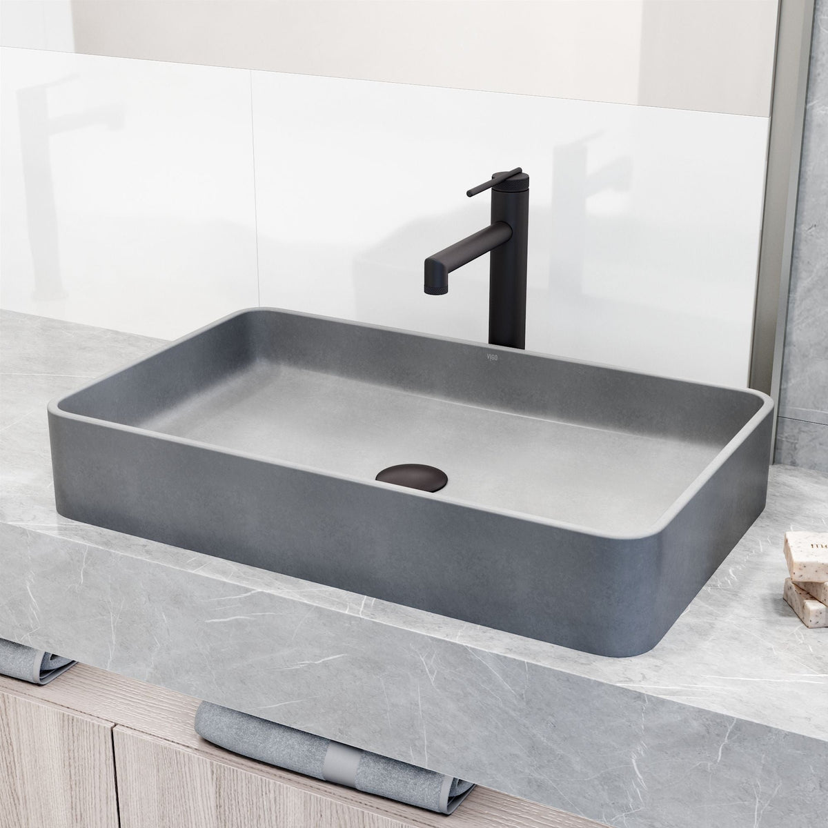 Bathroom Sinks, 23x14, Grey - Item 0002092 M9