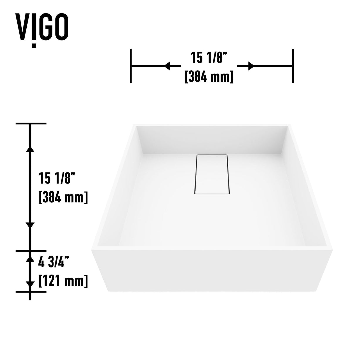 Bathroom Sinks, 15x15, White - Item 0002082 S9