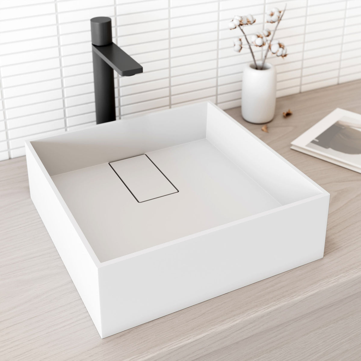 Bathroom Sinks, 15x15, White - Item 0002082 S9