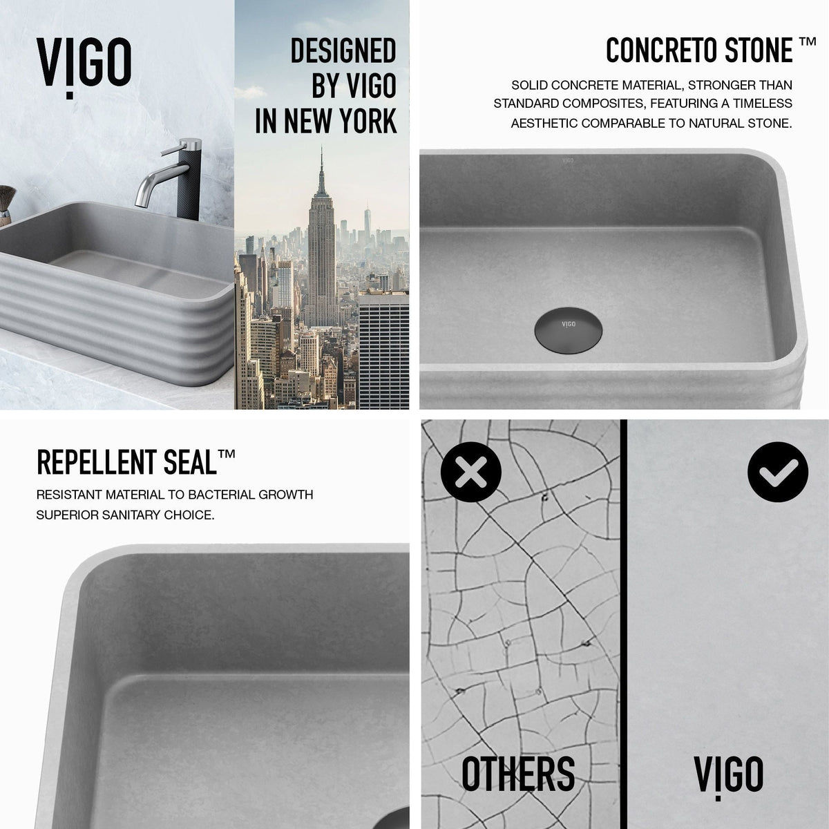 Bathroom Sinks, Grey - Item 0002086 B6