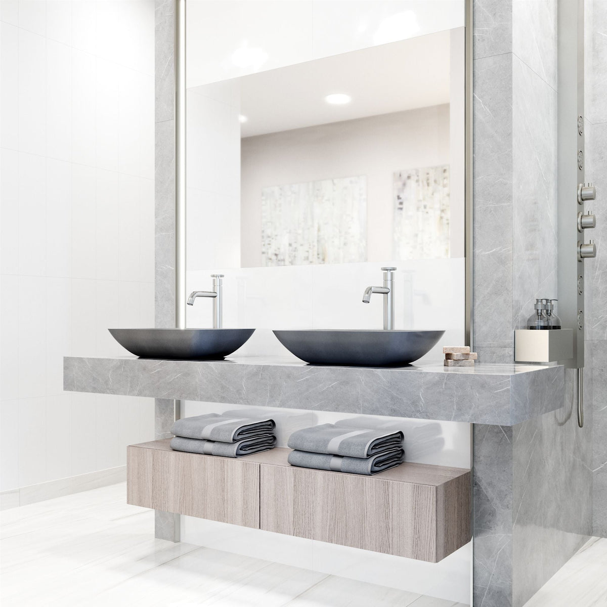 Bathroom Sinks, Grey - Item 0002087 T6
