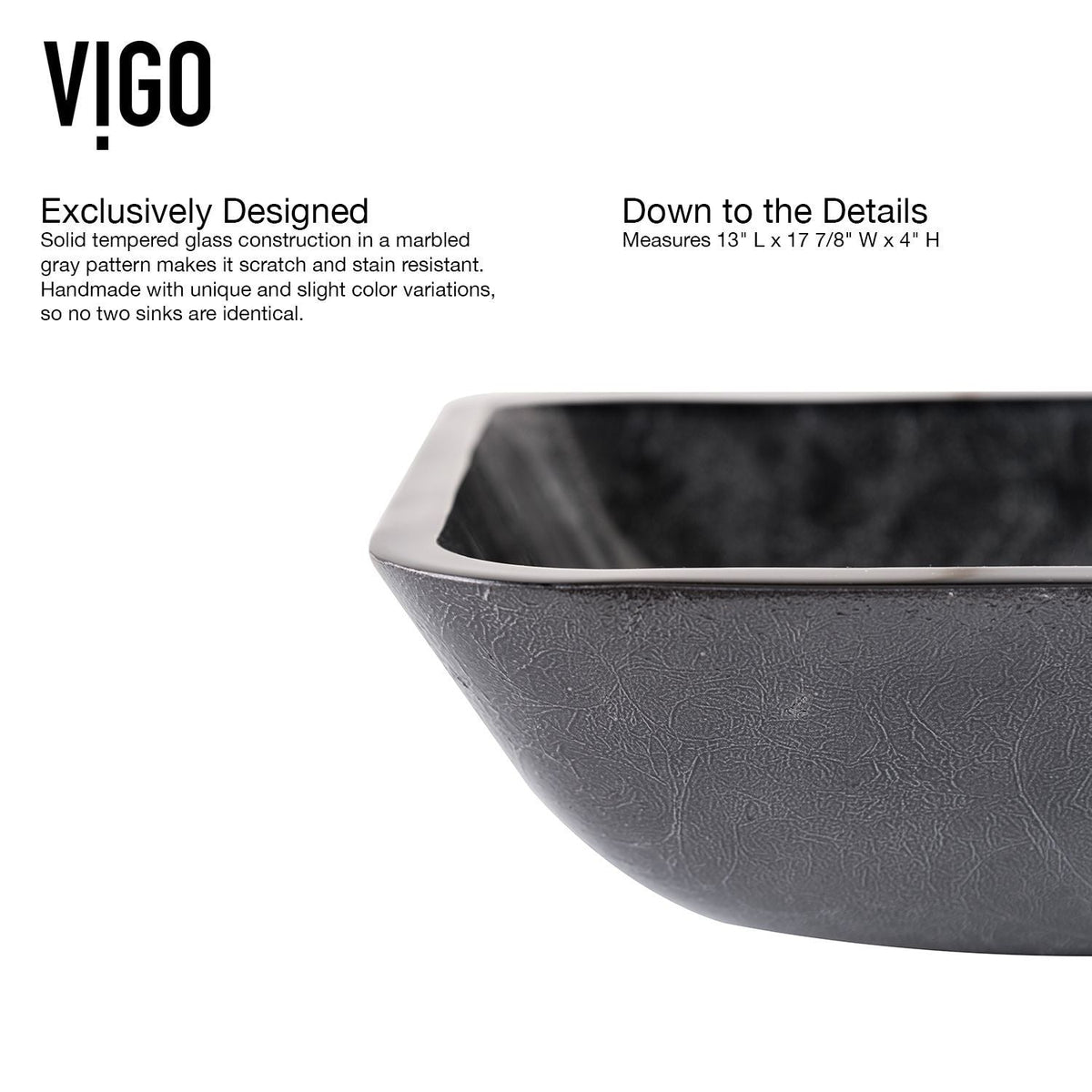 Bathroom Sinks, Glass, Grey - Item 0002080 G6