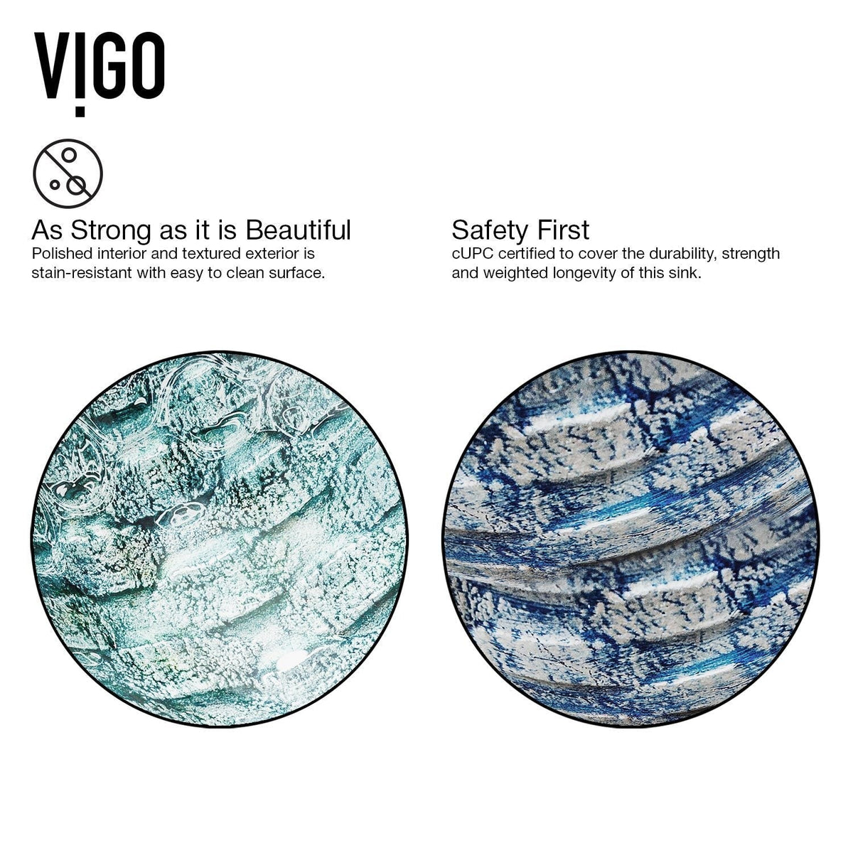 Bathroom Sinks, Glass, Blue - Item 0002094 Z5