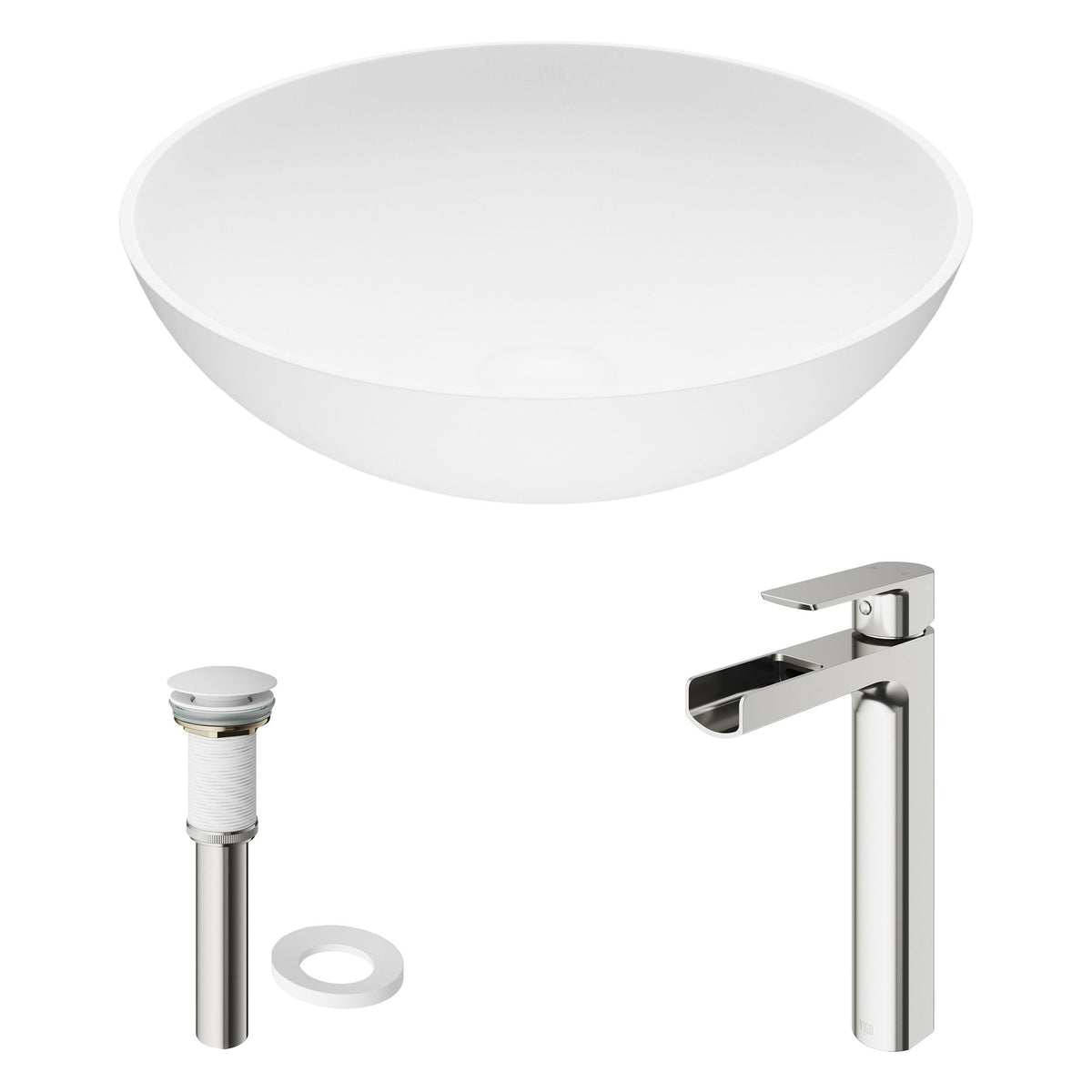Bathroom Sinks, White - Item 0002028 V3