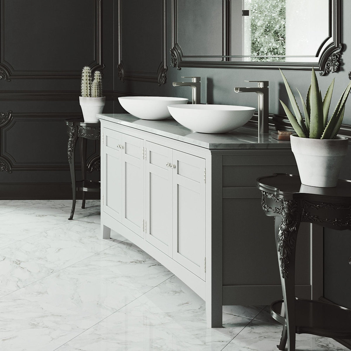 Bathroom Sinks, White - Item 0002028 V3
