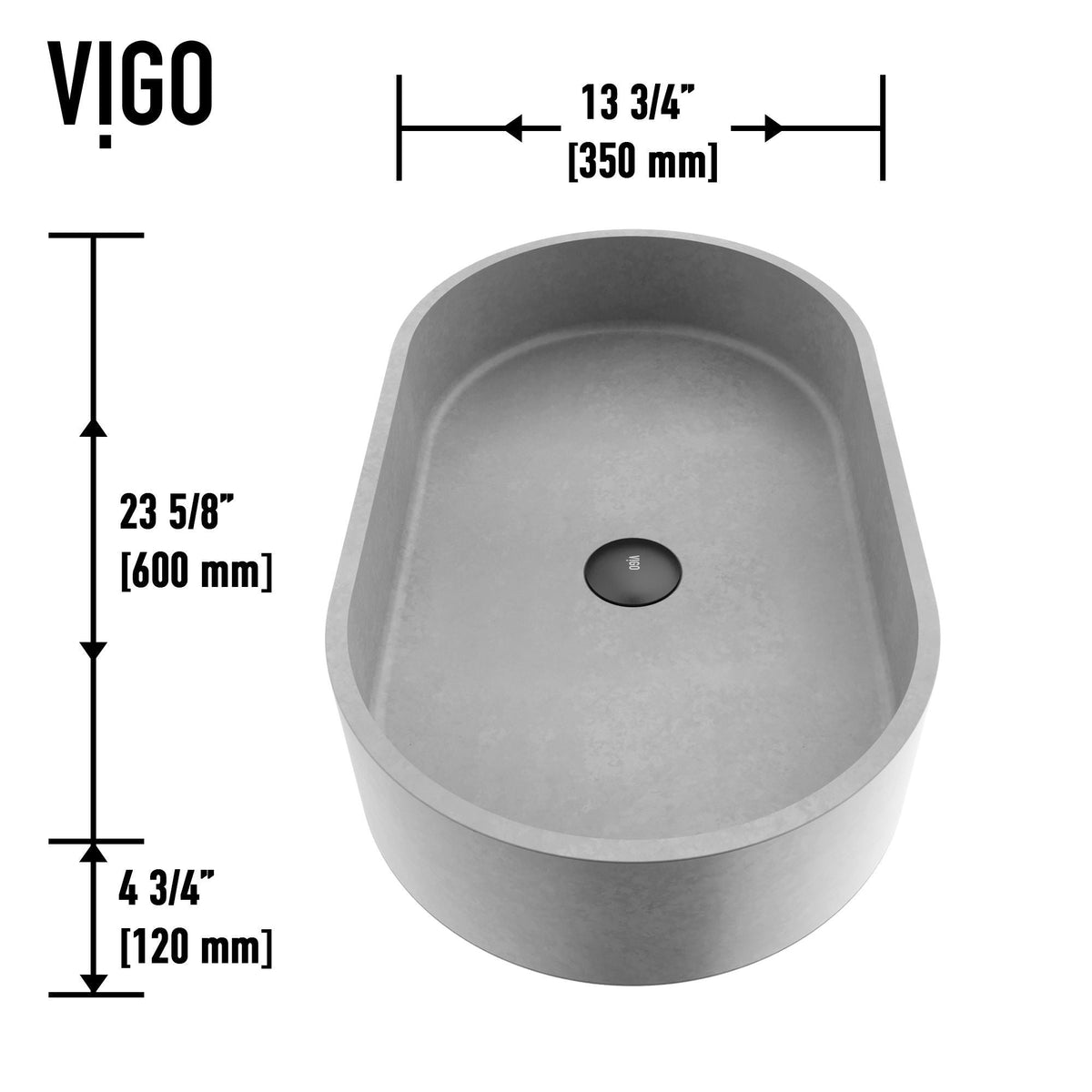 Bathroom Sinks, 24x14, Grey - Item 0002074 C6