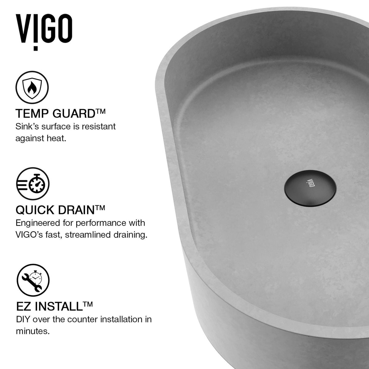 Bathroom Sinks, 24x14, Grey - Item 0002074 C6
