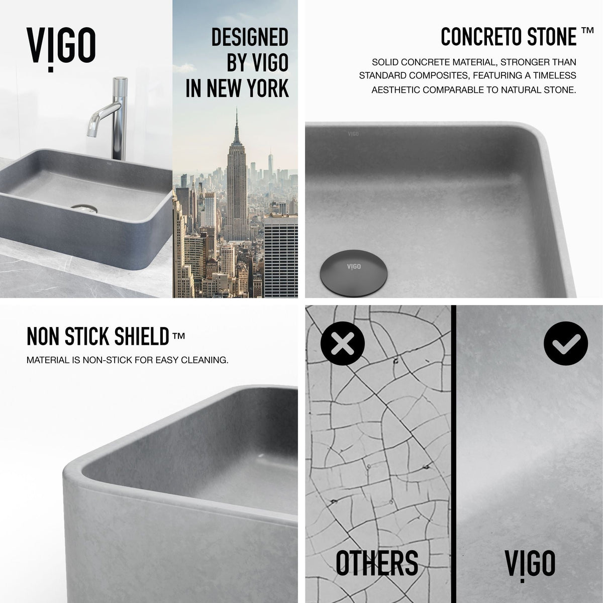 Bathroom Sinks, Grey - Item 0002073 I9