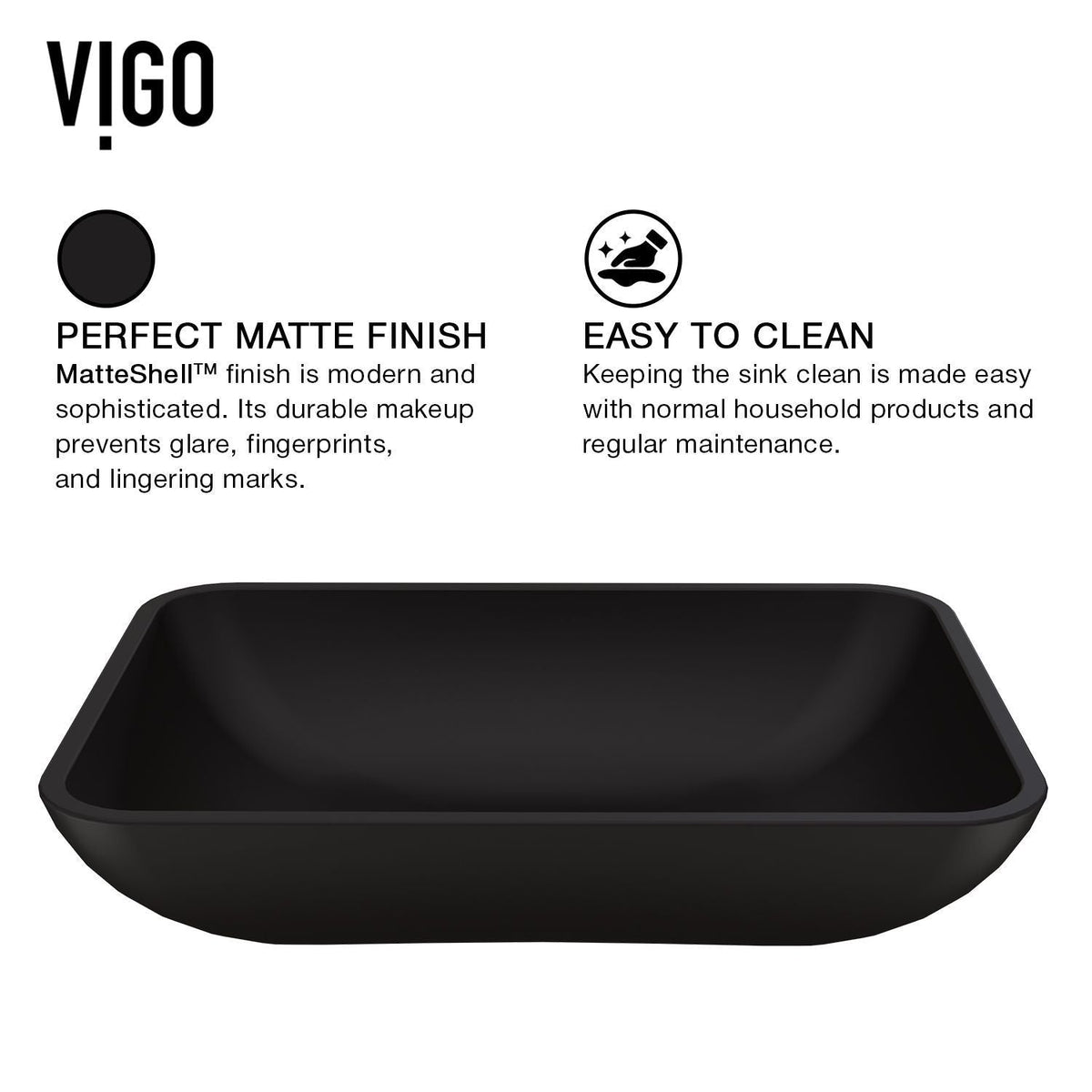 Bathroom Sinks, Glass, Black - Item 0002075 M7