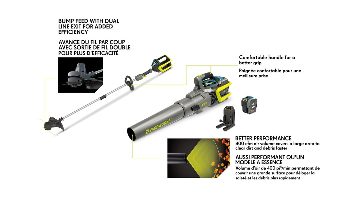 Leaf Blower, 48 V, 2 Ah, Cordless - Item 0003316 G3
