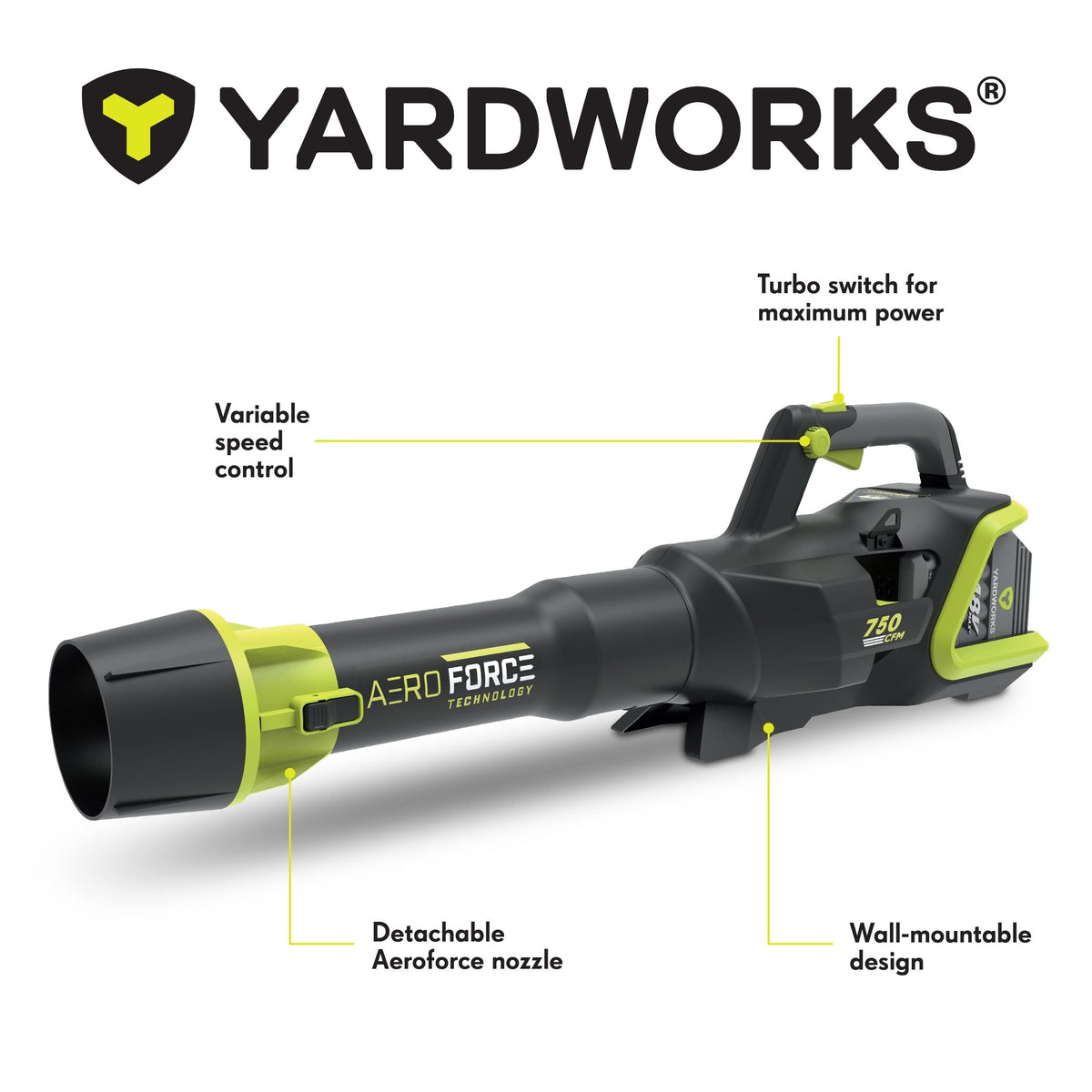 Leaf Blower, 48V, 4.0Ah, Brushless - Item 0003334 F4