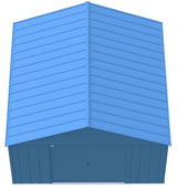 Shed, 12x12, Grey, Blue - Item 0003208 J7