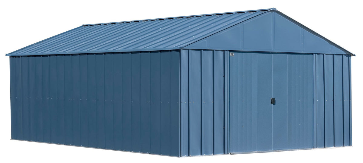 Shed, 12x17, Grey, Blue - Item 0003210 Q0