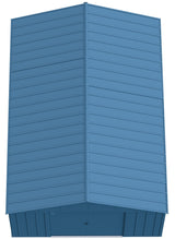 Shed, 12x17, Grey, Blue - Item 0003210 Q0