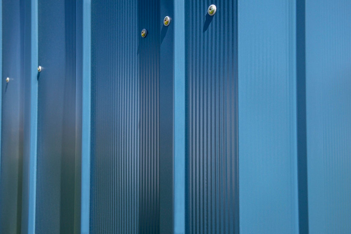 Shed, 14x12, Grey, Blue - Item 0003289 T4