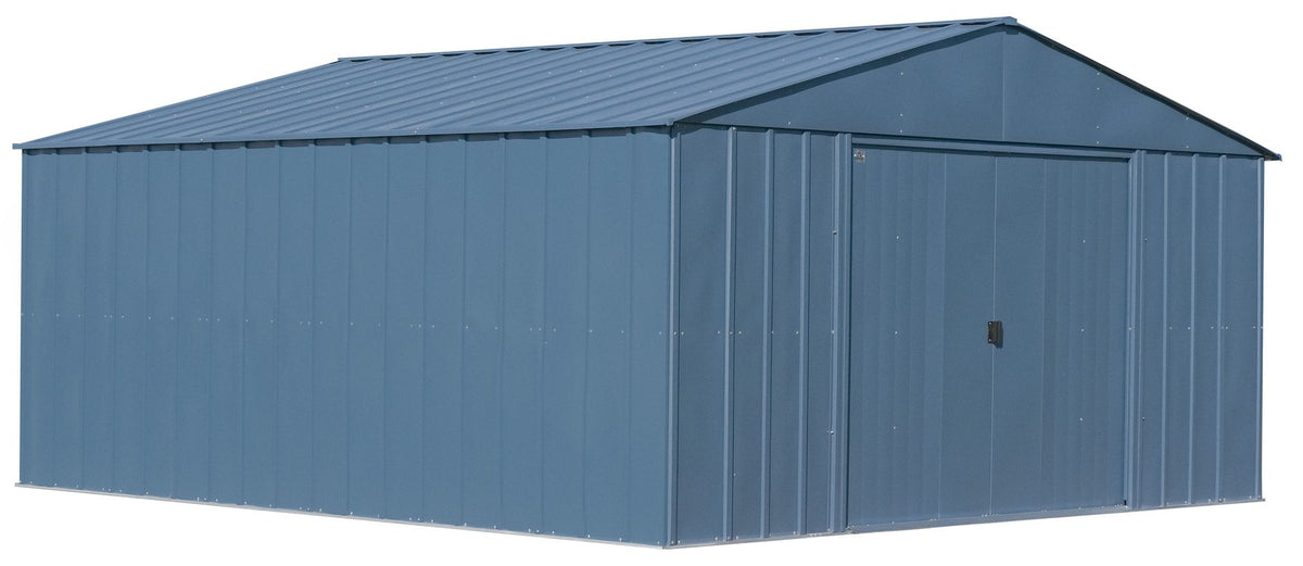 Shed, 14x14, Grey, Blue - Item 0003219 O6