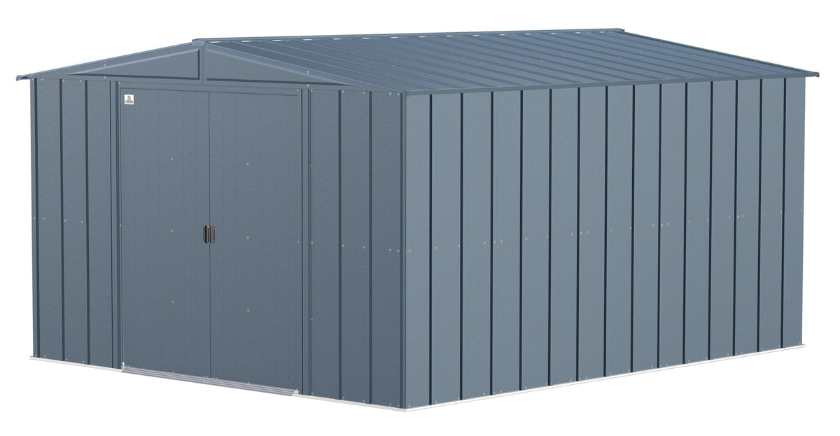 Shed, 10-ft, 12-ft, Grey, Blue - Item 0003250 L4