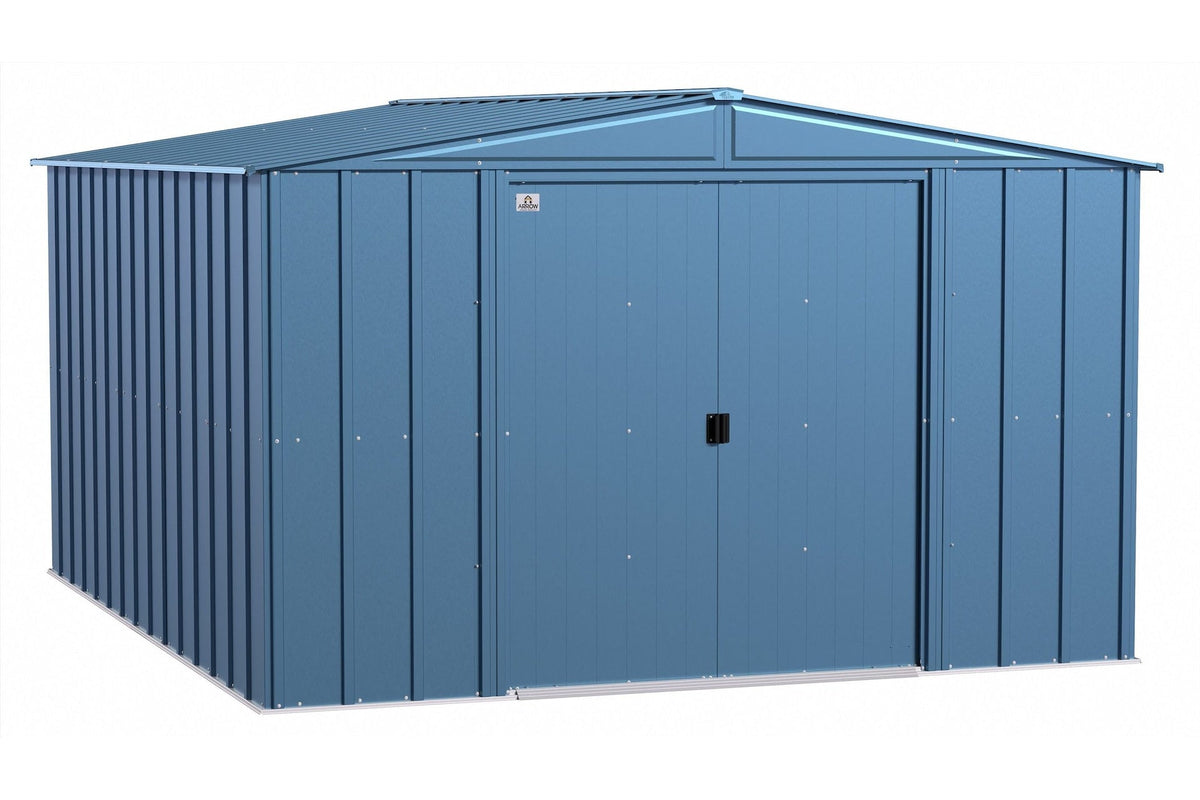 Shed, 10-ft, 12-ft, Grey, Blue - Item 0003250 L4