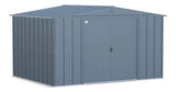 Shed, 10-ft, 8-ft, Grey, Blue - Item 0003237 Z6