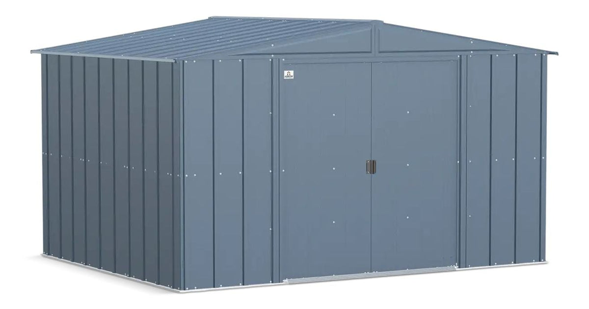 Shed, 10-ft, 8-ft, Grey, Blue - Item 0003237 Z6