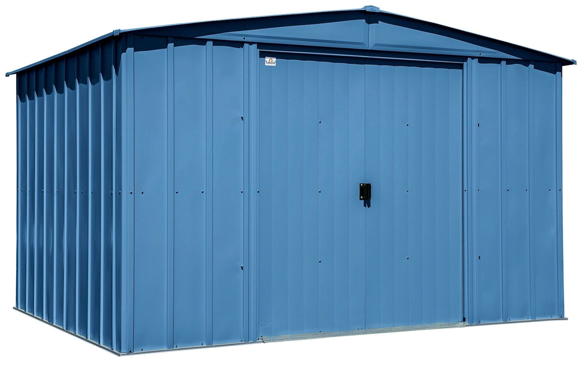 Shed, 10-ft, 8-ft, Grey, Blue - Item 0003237 Z6
