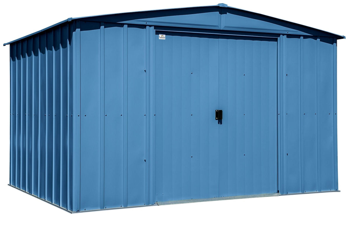 Shed, 10-ft, 8-ft, Grey, Blue - Item 0003237 Z6