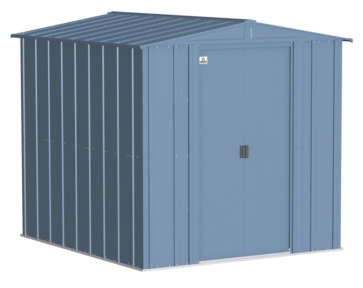 Shed, 6-ft, 7-ft, Grey, Blue - Item 0003194 D3