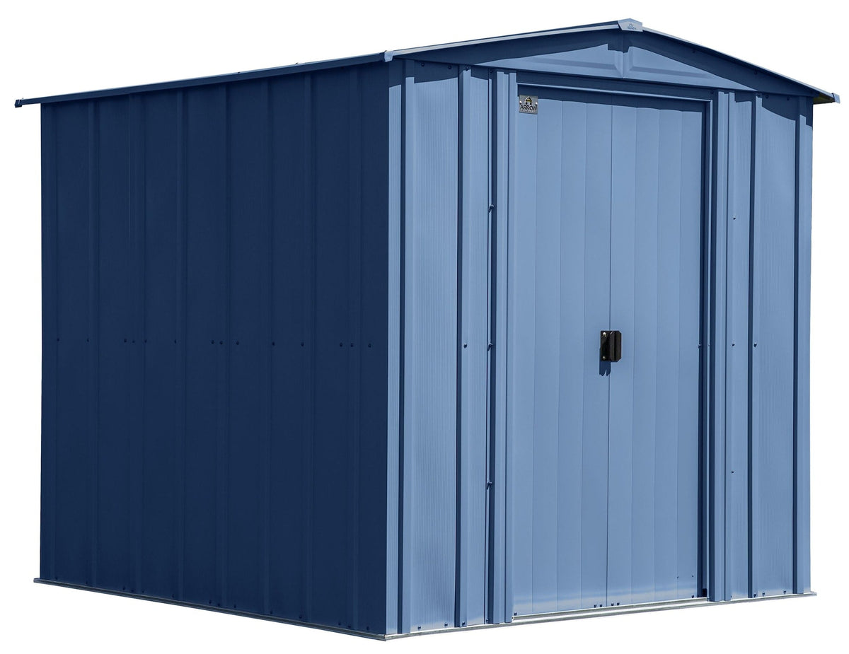 Shed, 6-ft, 7-ft, Grey, Blue - Item 0003194 D3