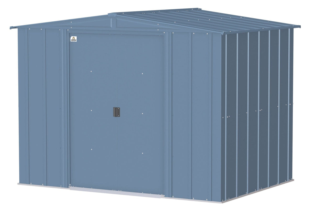 Shed, 8-ft, 6-ft, Grey, Blue - Item 0003293 N1