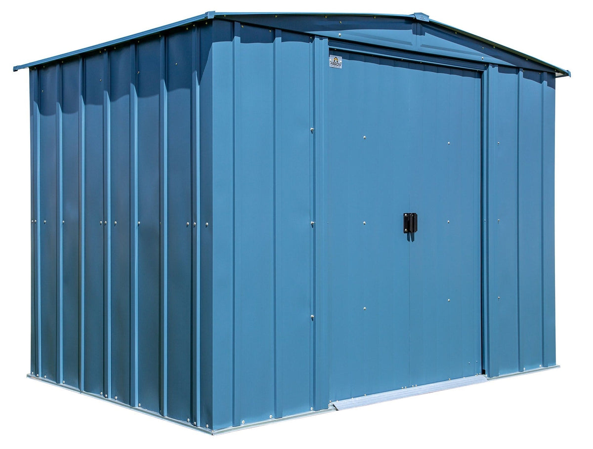Shed, 8-ft, 6-ft, Grey, Blue - Item 0003293 N1