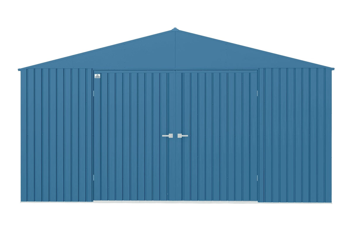 Shed, 14x12, Grey, Blue - Item 0003186 Z5