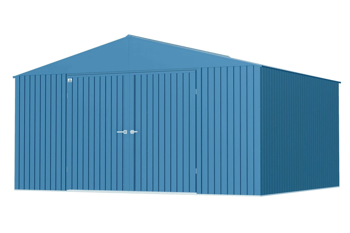 Shed, 14x12, Grey, Blue - Item 0003186 Z5