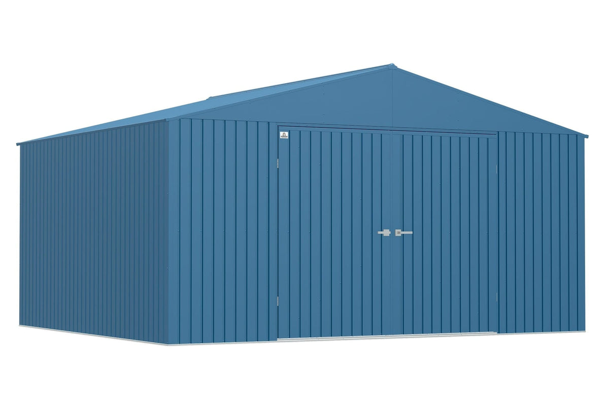 Shed, 14x12, Grey, Blue - Item 0003186 Z5