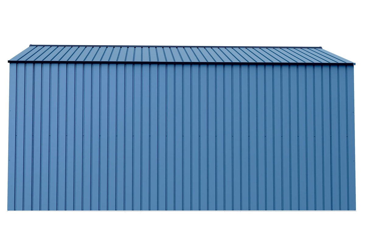 Shed, 14x14, Grey, Blue - Item 0003192 O1