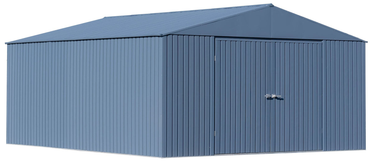 Shed, 14x16, Grey, Blue - Item 0003232 G4