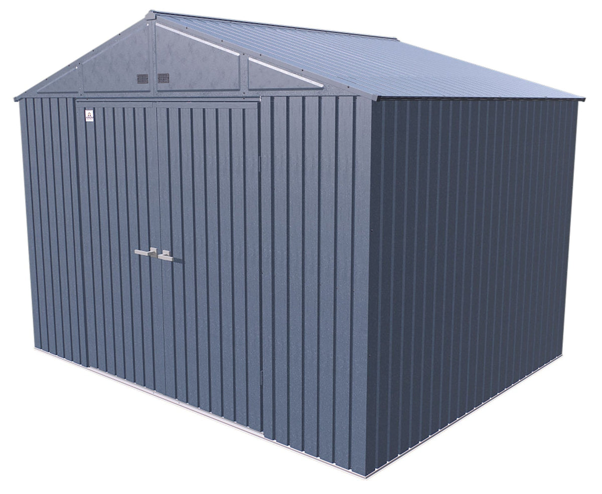 Shed, 10-ft, 8-ft, Grey, Blue - Item 0003202 A6