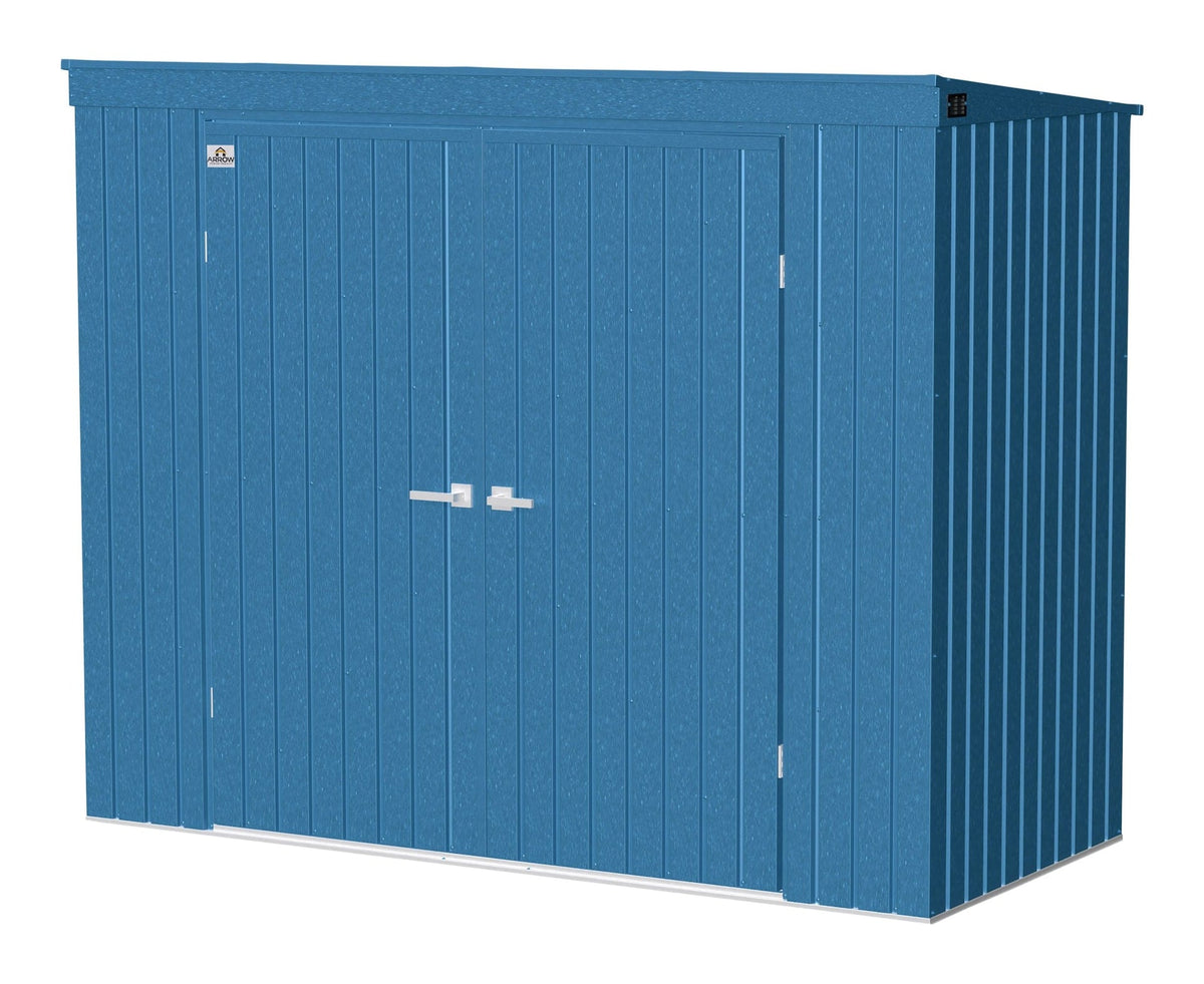Shed, 8-ft, 4-ft, Grey, Blue - Item 0003295 Z9