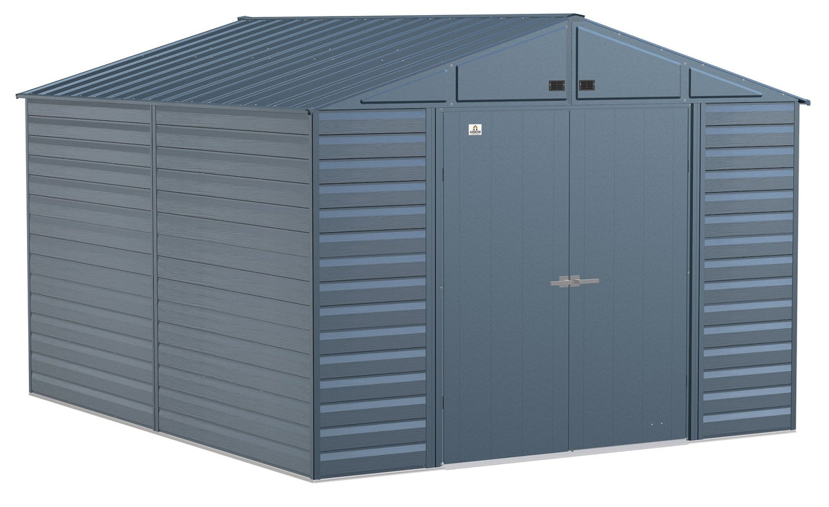 Shed, 10-ft, 12-ft, Grey, Blue - Item 0003196 Z4