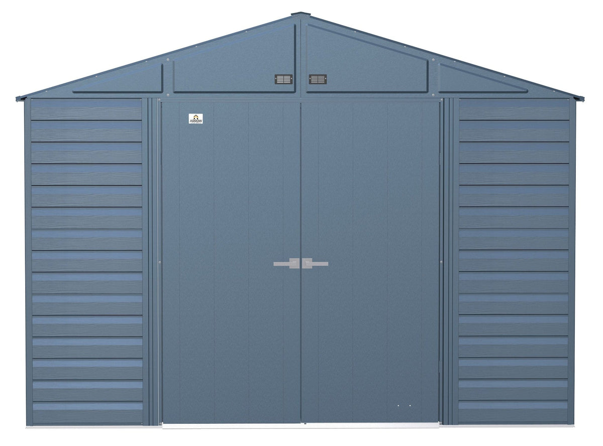 Shed, 10-ft, 12-ft, Grey, Blue - Item 0003196 Z4
