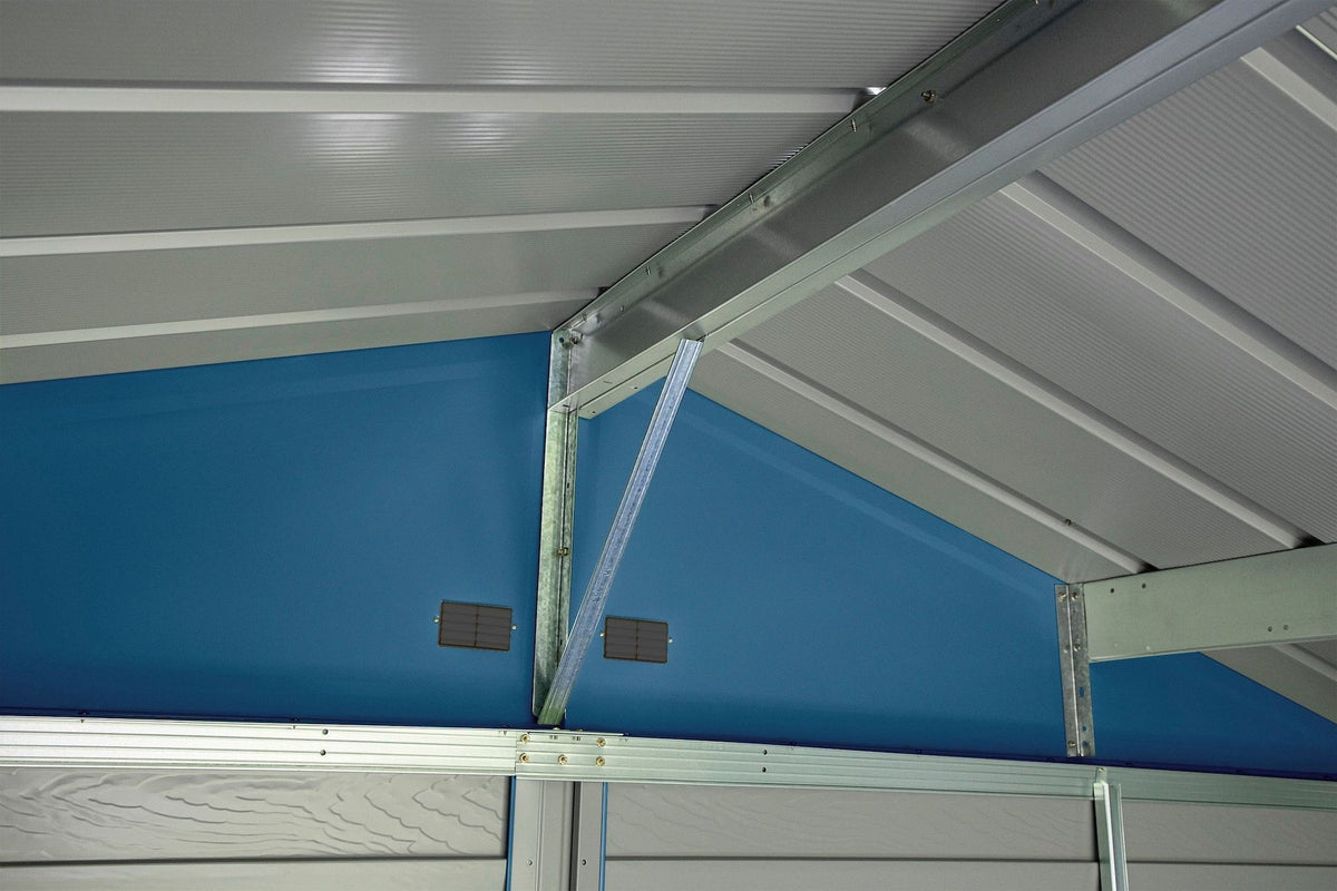 Shed, 10-ft, 12-ft, Grey, Blue - Item 0003196 Z4